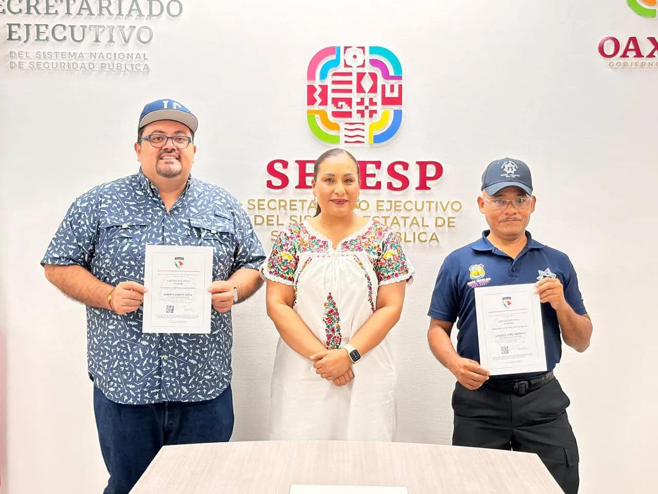 Fortalecen la Policía Municipal con entrega de Certificados Únicos Policiales en la SESESP